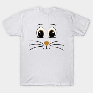 Cute Bunny Rabbit Face Costume T-Shirt